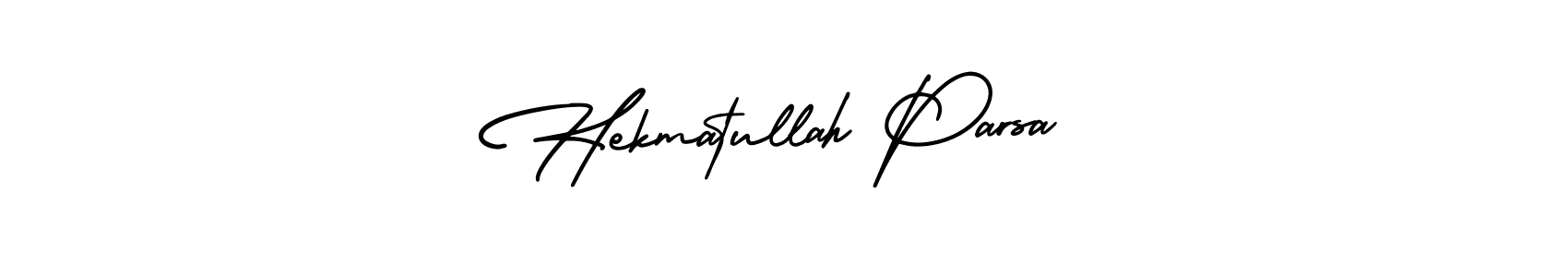 Make a short Hekmatullah Parsa signature style. Manage your documents anywhere anytime using AmerikaSignatureDemo-Regular. Create and add eSignatures, submit forms, share and send files easily. Hekmatullah Parsa signature style 3 images and pictures png