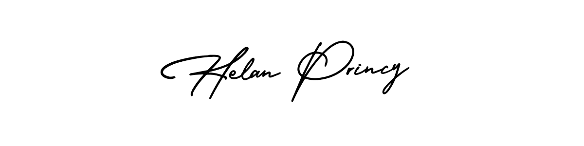 Best and Professional Signature Style for Helan Princy. AmerikaSignatureDemo-Regular Best Signature Style Collection. Helan Princy signature style 3 images and pictures png