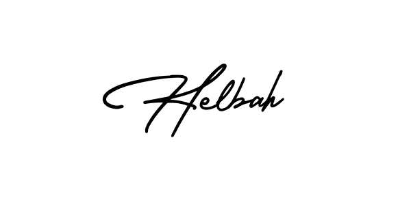 Helbah stylish signature style. Best Handwritten Sign (AmerikaSignatureDemo-Regular) for my name. Handwritten Signature Collection Ideas for my name Helbah. Helbah signature style 3 images and pictures png