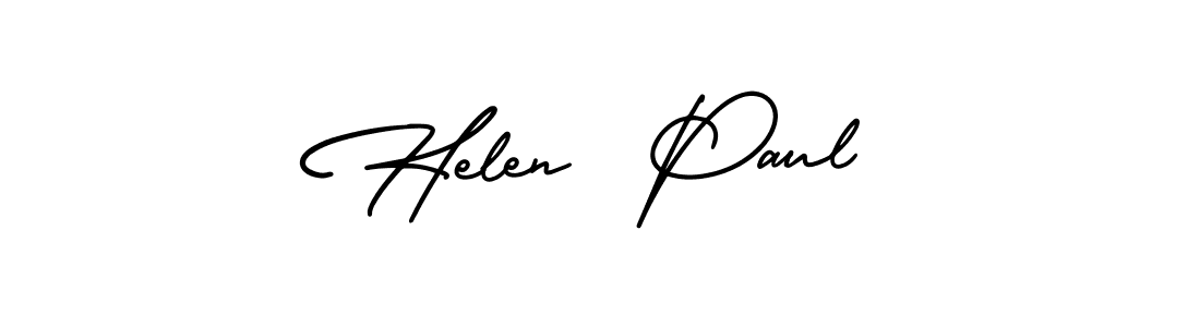 Create a beautiful signature design for name Helen  Paul. With this signature (AmerikaSignatureDemo-Regular) fonts, you can make a handwritten signature for free. Helen  Paul signature style 3 images and pictures png