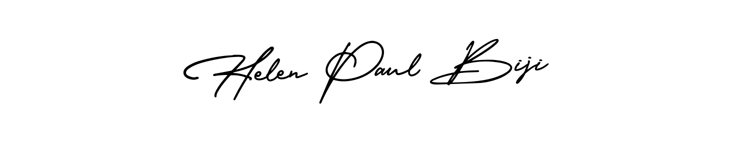 if you are searching for the best signature style for your name Helen Paul Biji. so please give up your signature search. here we have designed multiple signature styles  using AmerikaSignatureDemo-Regular. Helen Paul Biji signature style 3 images and pictures png