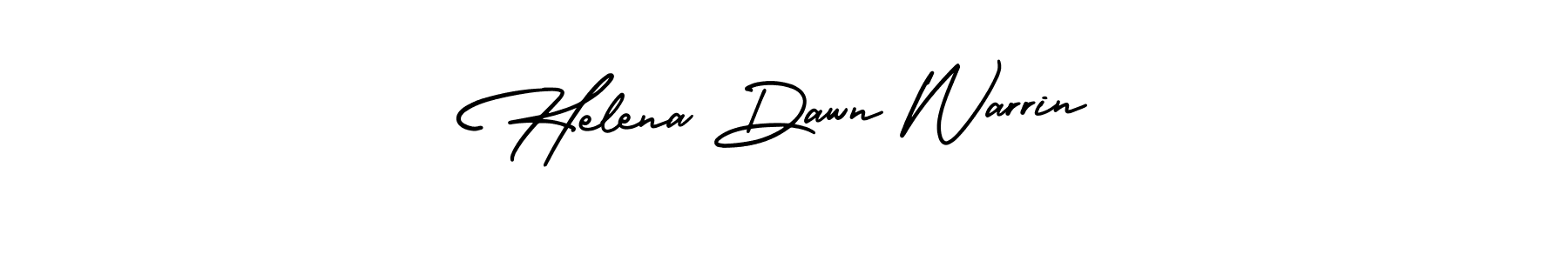 This is the best signature style for the Helena Dawn Warrin name. Also you like these signature font (AmerikaSignatureDemo-Regular). Mix name signature. Helena Dawn Warrin signature style 3 images and pictures png