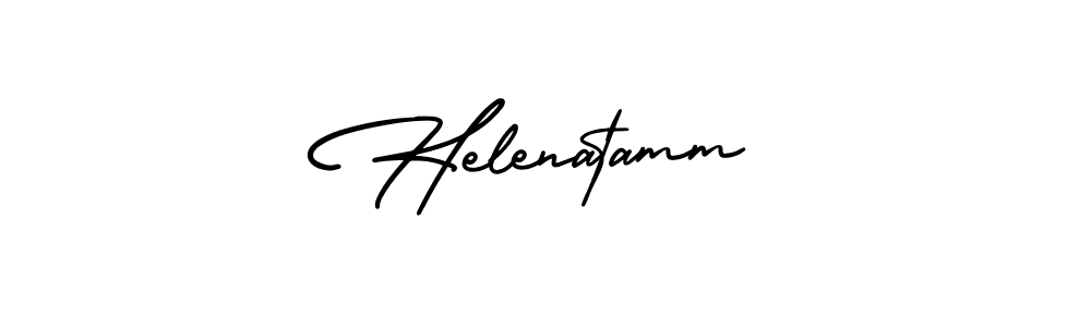 Design your own signature with our free online signature maker. With this signature software, you can create a handwritten (AmerikaSignatureDemo-Regular) signature for name Helenatamm. Helenatamm signature style 3 images and pictures png