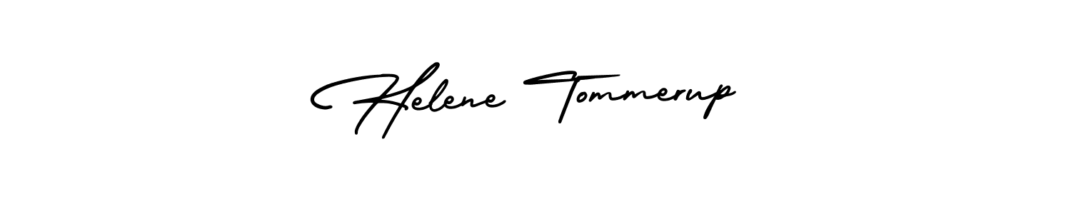 The best way (AmerikaSignatureDemo-Regular) to make a short signature is to pick only two or three words in your name. The name Helene Tommerup include a total of six letters. For converting this name. Helene Tommerup signature style 3 images and pictures png