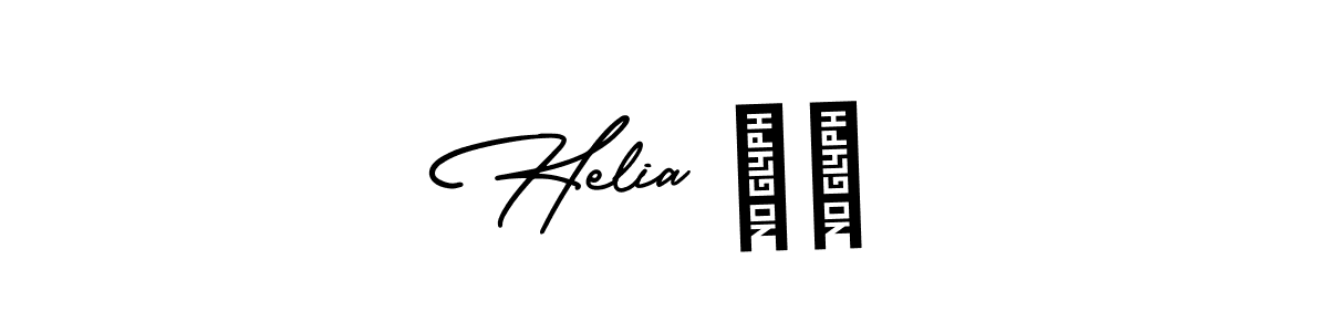 Also we have Helia ☀️ name is the best signature style. Create professional handwritten signature collection using AmerikaSignatureDemo-Regular autograph style. Helia ☀️ signature style 3 images and pictures png