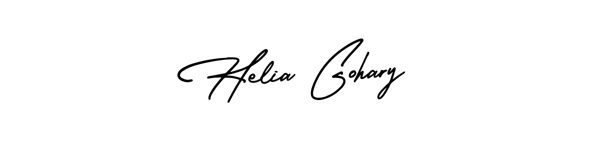 Similarly AmerikaSignatureDemo-Regular is the best handwritten signature design. Signature creator online .You can use it as an online autograph creator for name Helia Gohary. Helia Gohary signature style 3 images and pictures png