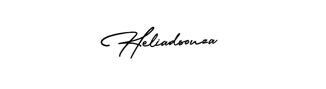 Use a signature maker to create a handwritten signature online. With this signature software, you can design (AmerikaSignatureDemo-Regular) your own signature for name Heliadsouza. Heliadsouza signature style 3 images and pictures png