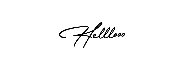 Use a signature maker to create a handwritten signature online. With this signature software, you can design (AmerikaSignatureDemo-Regular) your own signature for name Helllooo. Helllooo signature style 3 images and pictures png