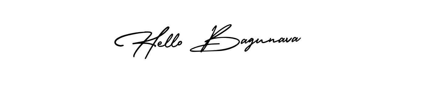 Also we have Hello Bagunava name is the best signature style. Create professional handwritten signature collection using AmerikaSignatureDemo-Regular autograph style. Hello Bagunava signature style 3 images and pictures png