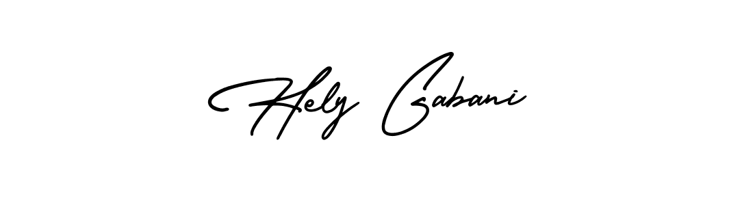 Make a beautiful signature design for name Hely Gabani. Use this online signature maker to create a handwritten signature for free. Hely Gabani signature style 3 images and pictures png