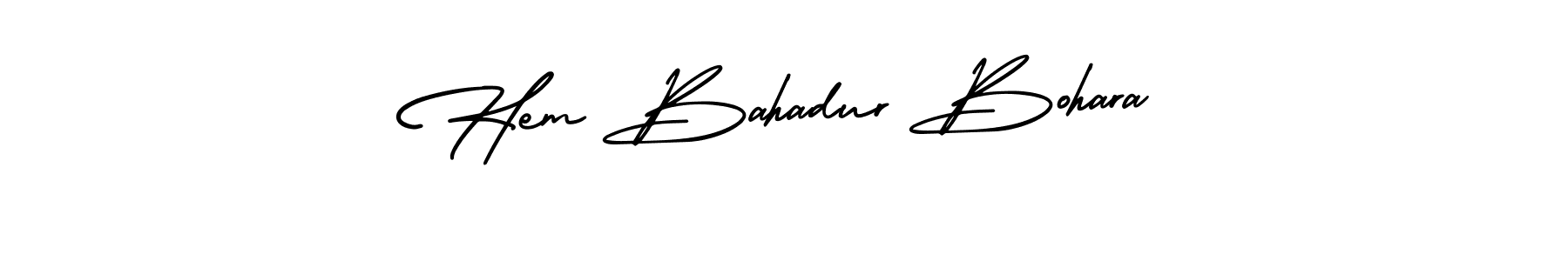 You can use this online signature creator to create a handwritten signature for the name Hem Bahadur Bohara. This is the best online autograph maker. Hem Bahadur Bohara signature style 3 images and pictures png