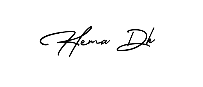 Also You can easily find your signature by using the search form. We will create Hema Dh name handwritten signature images for you free of cost using AmerikaSignatureDemo-Regular sign style. Hema Dh signature style 3 images and pictures png
