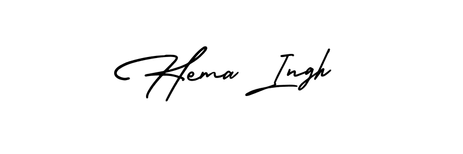 Create a beautiful signature design for name Hema Ingh. With this signature (AmerikaSignatureDemo-Regular) fonts, you can make a handwritten signature for free. Hema Ingh signature style 3 images and pictures png