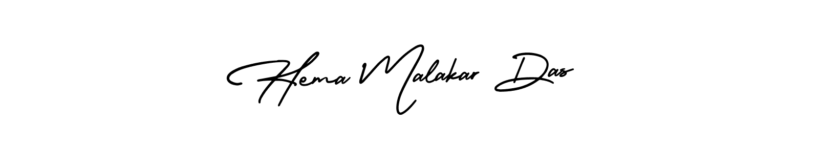 Hema Malakar Das stylish signature style. Best Handwritten Sign (AmerikaSignatureDemo-Regular) for my name. Handwritten Signature Collection Ideas for my name Hema Malakar Das. Hema Malakar Das signature style 3 images and pictures png