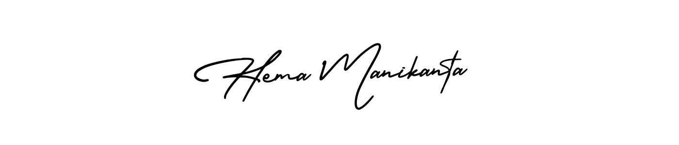 It looks lik you need a new signature style for name Hema Manikanta. Design unique handwritten (AmerikaSignatureDemo-Regular) signature with our free signature maker in just a few clicks. Hema Manikanta signature style 3 images and pictures png