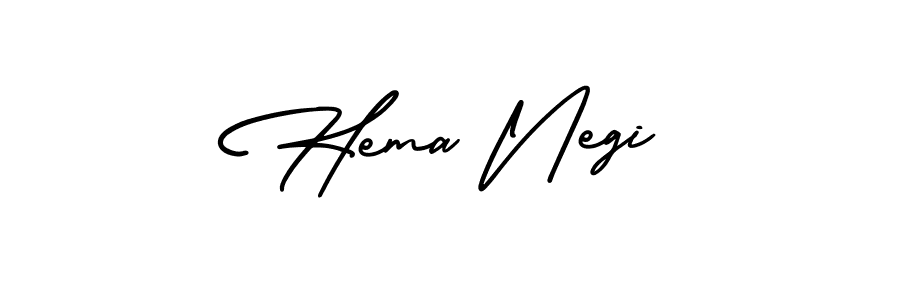 Create a beautiful signature design for name Hema Negi. With this signature (AmerikaSignatureDemo-Regular) fonts, you can make a handwritten signature for free. Hema Negi signature style 3 images and pictures png