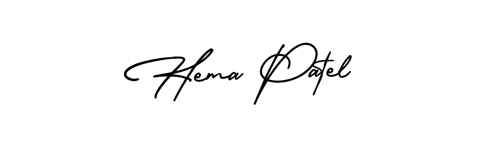 It looks lik you need a new signature style for name Hema Patel. Design unique handwritten (AmerikaSignatureDemo-Regular) signature with our free signature maker in just a few clicks. Hema Patel signature style 3 images and pictures png