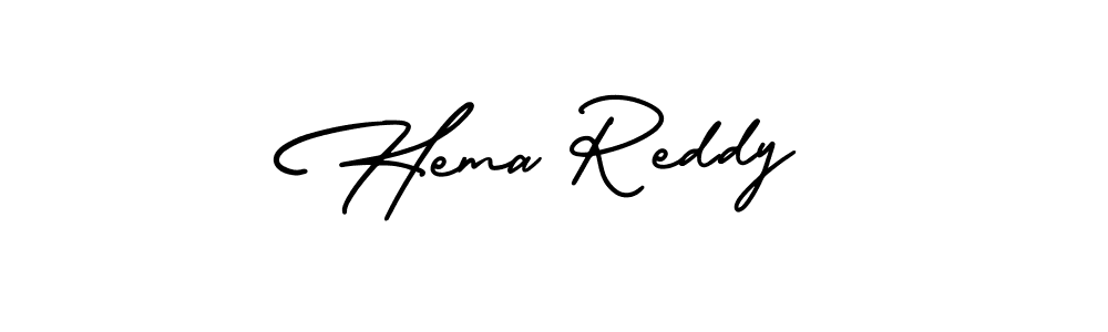 How to make Hema Reddy name signature. Use AmerikaSignatureDemo-Regular style for creating short signs online. This is the latest handwritten sign. Hema Reddy signature style 3 images and pictures png