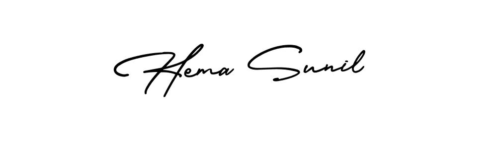 if you are searching for the best signature style for your name Hema Sunil. so please give up your signature search. here we have designed multiple signature styles  using AmerikaSignatureDemo-Regular. Hema Sunil signature style 3 images and pictures png