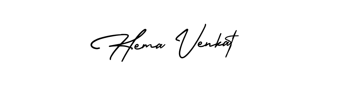 Create a beautiful signature design for name Hema Venkat. With this signature (AmerikaSignatureDemo-Regular) fonts, you can make a handwritten signature for free. Hema Venkat signature style 3 images and pictures png