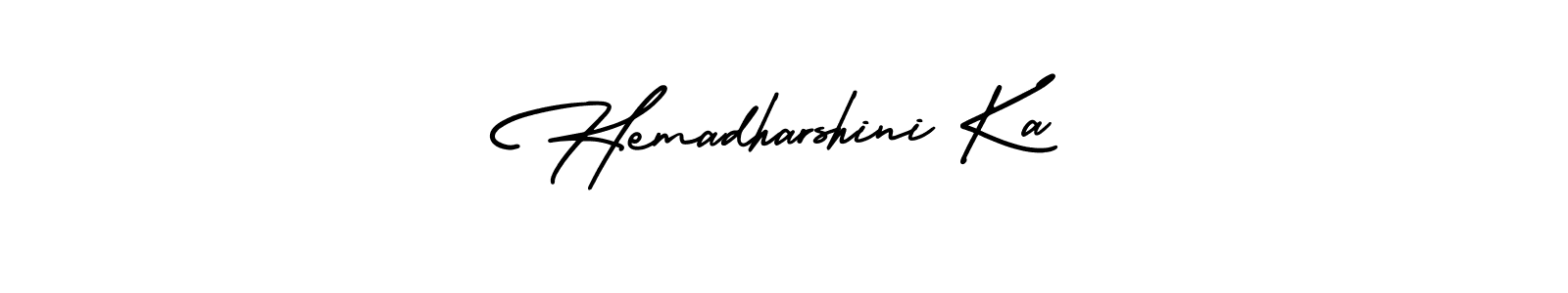 Hemadharshini Ka stylish signature style. Best Handwritten Sign (AmerikaSignatureDemo-Regular) for my name. Handwritten Signature Collection Ideas for my name Hemadharshini Ka. Hemadharshini Ka signature style 3 images and pictures png