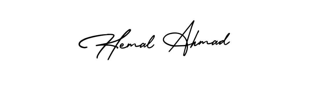 Use a signature maker to create a handwritten signature online. With this signature software, you can design (AmerikaSignatureDemo-Regular) your own signature for name Hemal Ahmad. Hemal Ahmad signature style 3 images and pictures png