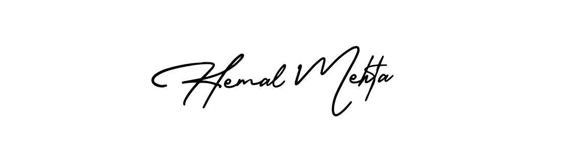 Design your own signature with our free online signature maker. With this signature software, you can create a handwritten (AmerikaSignatureDemo-Regular) signature for name Hemal Mehta. Hemal Mehta signature style 3 images and pictures png