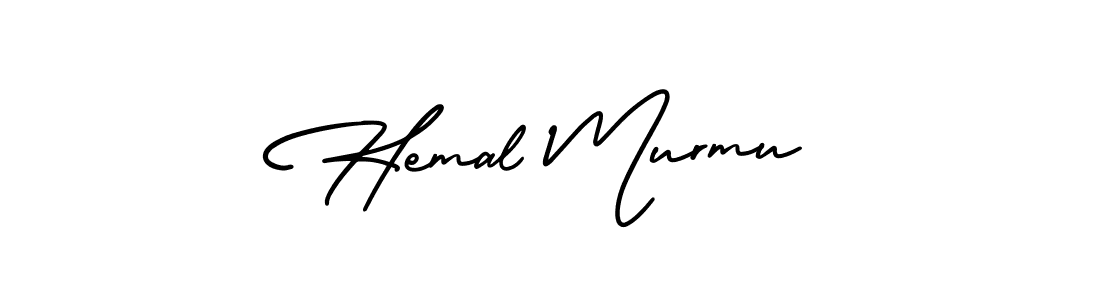 Similarly AmerikaSignatureDemo-Regular is the best handwritten signature design. Signature creator online .You can use it as an online autograph creator for name Hemal Murmu. Hemal Murmu signature style 3 images and pictures png