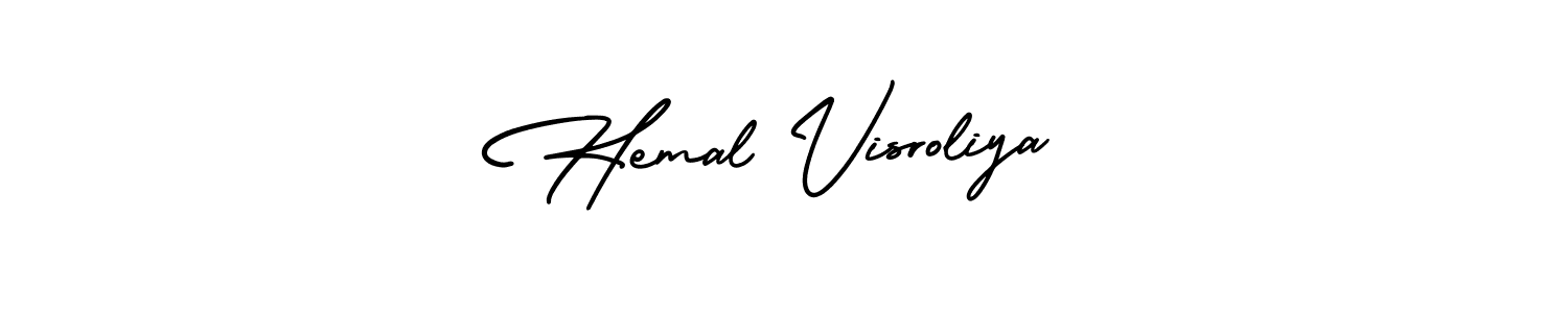 See photos of Hemal Visroliya official signature by Spectra . Check more albums & portfolios. Read reviews & check more about AmerikaSignatureDemo-Regular font. Hemal Visroliya signature style 3 images and pictures png