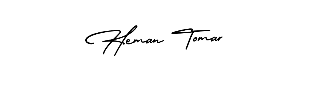 AmerikaSignatureDemo-Regular is a professional signature style that is perfect for those who want to add a touch of class to their signature. It is also a great choice for those who want to make their signature more unique. Get Heman Tomar name to fancy signature for free. Heman Tomar signature style 3 images and pictures png