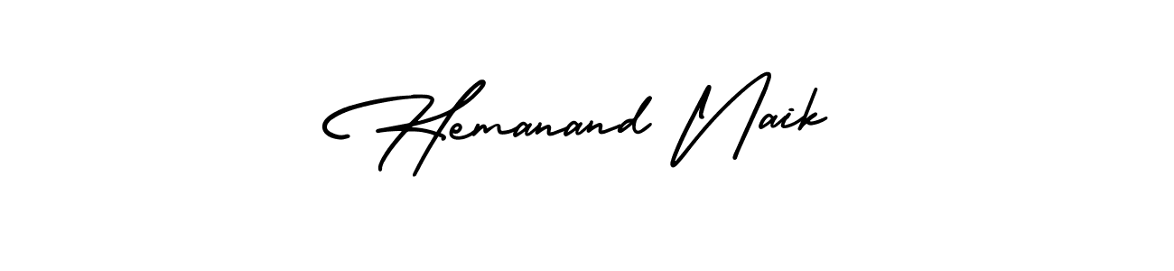 Make a short Hemanand Naik signature style. Manage your documents anywhere anytime using AmerikaSignatureDemo-Regular. Create and add eSignatures, submit forms, share and send files easily. Hemanand Naik signature style 3 images and pictures png