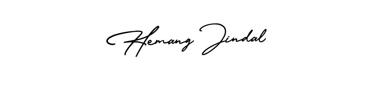 How to make Hemang Jindal signature? AmerikaSignatureDemo-Regular is a professional autograph style. Create handwritten signature for Hemang Jindal name. Hemang Jindal signature style 3 images and pictures png