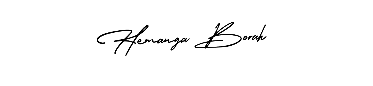 Use a signature maker to create a handwritten signature online. With this signature software, you can design (AmerikaSignatureDemo-Regular) your own signature for name Hemanga Borah. Hemanga Borah signature style 3 images and pictures png