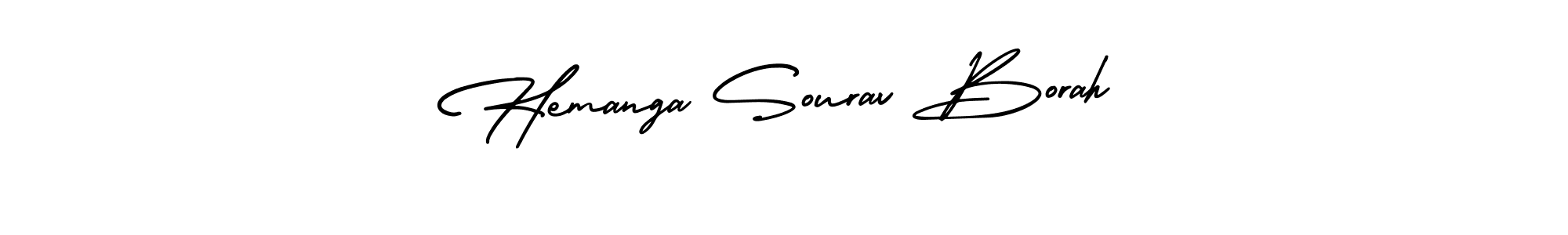 Use a signature maker to create a handwritten signature online. With this signature software, you can design (AmerikaSignatureDemo-Regular) your own signature for name Hemanga Sourav Borah. Hemanga Sourav Borah signature style 3 images and pictures png