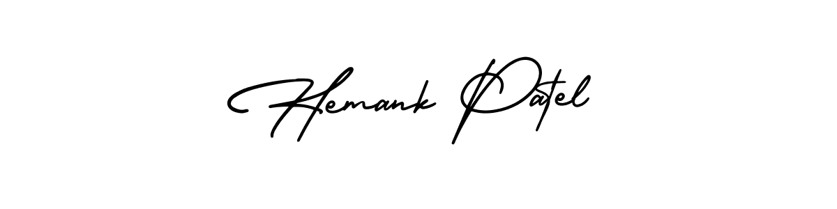 Similarly AmerikaSignatureDemo-Regular is the best handwritten signature design. Signature creator online .You can use it as an online autograph creator for name Hemank Patel. Hemank Patel signature style 3 images and pictures png