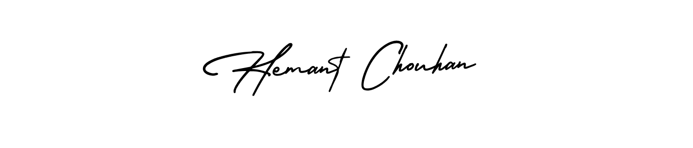 Create a beautiful signature design for name Hemant Chouhan. With this signature (AmerikaSignatureDemo-Regular) fonts, you can make a handwritten signature for free. Hemant Chouhan signature style 3 images and pictures png