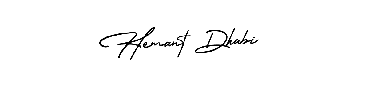 Design your own signature with our free online signature maker. With this signature software, you can create a handwritten (AmerikaSignatureDemo-Regular) signature for name Hemant Dhabi. Hemant Dhabi signature style 3 images and pictures png