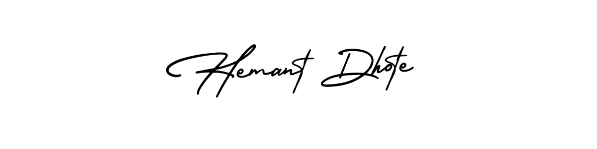 Create a beautiful signature design for name Hemant Dhote. With this signature (AmerikaSignatureDemo-Regular) fonts, you can make a handwritten signature for free. Hemant Dhote signature style 3 images and pictures png