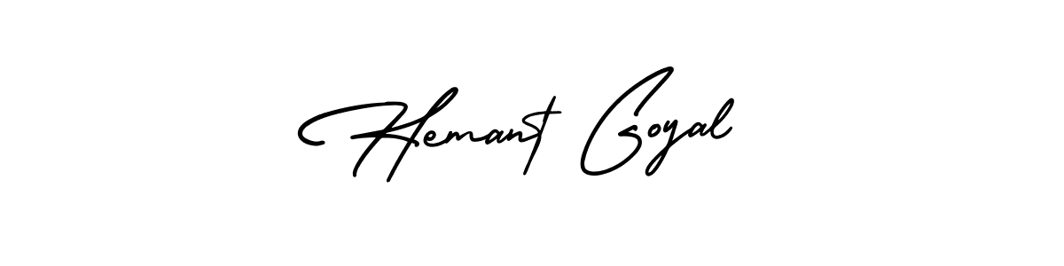 Design your own signature with our free online signature maker. With this signature software, you can create a handwritten (AmerikaSignatureDemo-Regular) signature for name Hemant Goyal. Hemant Goyal signature style 3 images and pictures png