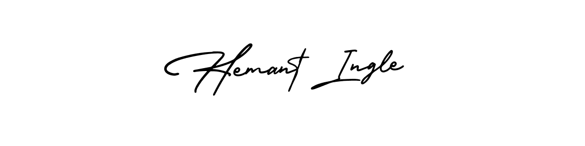 Similarly AmerikaSignatureDemo-Regular is the best handwritten signature design. Signature creator online .You can use it as an online autograph creator for name Hemant Ingle. Hemant Ingle signature style 3 images and pictures png