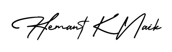 Design your own signature with our free online signature maker. With this signature software, you can create a handwritten (AmerikaSignatureDemo-Regular) signature for name Hemant K Naik. Hemant K Naik signature style 3 images and pictures png