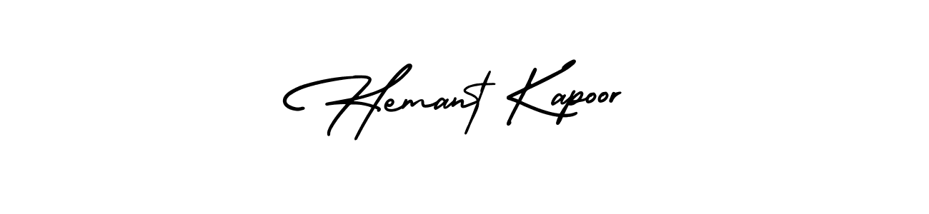 Make a beautiful signature design for name Hemant Kapoor. With this signature (AmerikaSignatureDemo-Regular) style, you can create a handwritten signature for free. Hemant Kapoor signature style 3 images and pictures png