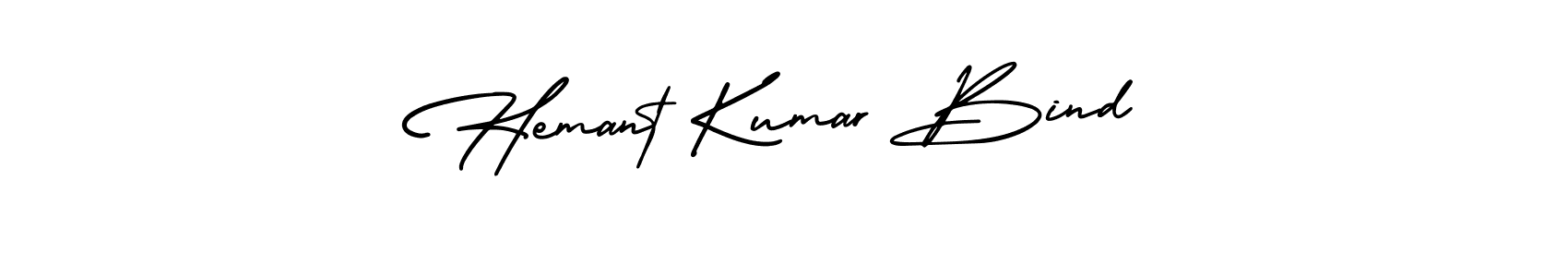 How to make Hemant Kumar Bind name signature. Use AmerikaSignatureDemo-Regular style for creating short signs online. This is the latest handwritten sign. Hemant Kumar Bind signature style 3 images and pictures png