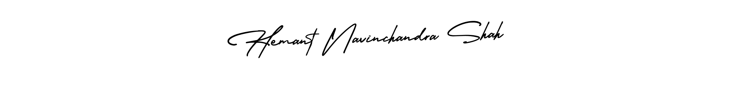 Design your own signature with our free online signature maker. With this signature software, you can create a handwritten (AmerikaSignatureDemo-Regular) signature for name Hemant Navinchandra Shah. Hemant Navinchandra Shah signature style 3 images and pictures png