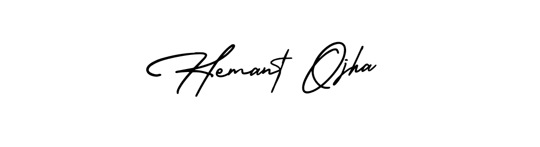 Design your own signature with our free online signature maker. With this signature software, you can create a handwritten (AmerikaSignatureDemo-Regular) signature for name Hemant Ojha. Hemant Ojha signature style 3 images and pictures png