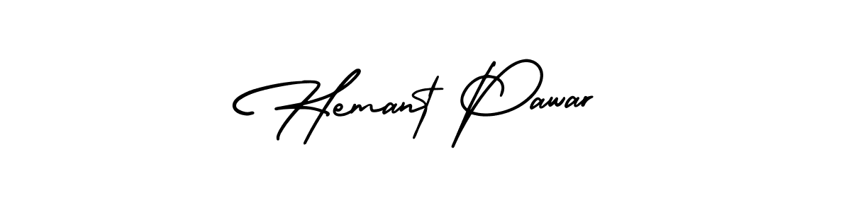 Make a beautiful signature design for name Hemant Pawar. With this signature (AmerikaSignatureDemo-Regular) style, you can create a handwritten signature for free. Hemant Pawar signature style 3 images and pictures png