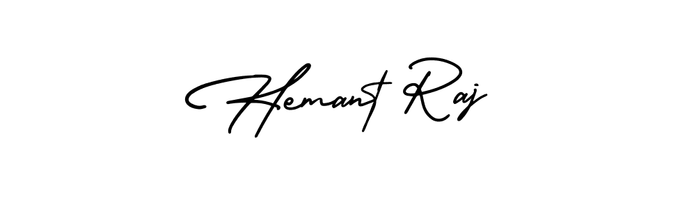 Similarly AmerikaSignatureDemo-Regular is the best handwritten signature design. Signature creator online .You can use it as an online autograph creator for name Hemant Raj. Hemant Raj signature style 3 images and pictures png