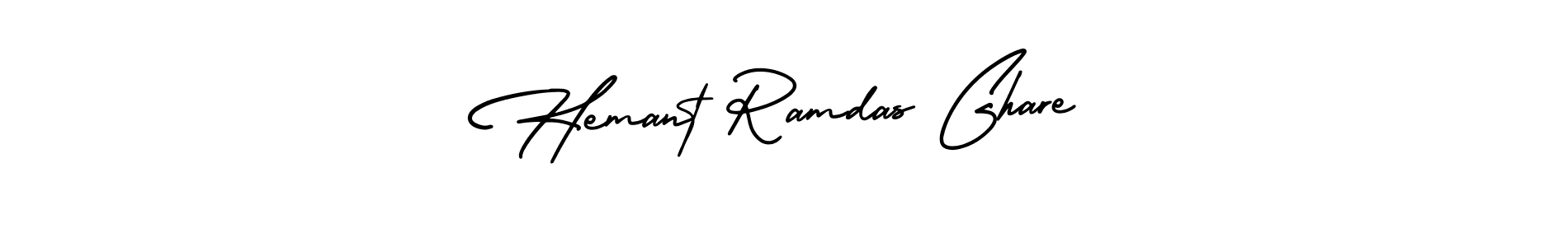 The best way (AmerikaSignatureDemo-Regular) to make a short signature is to pick only two or three words in your name. The name Hemant Ramdas Ghare include a total of six letters. For converting this name. Hemant Ramdas Ghare signature style 3 images and pictures png