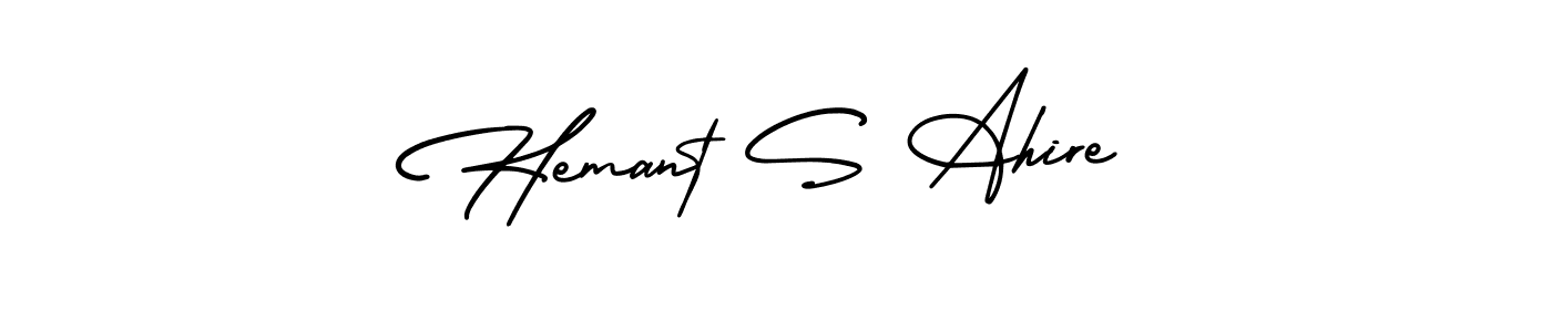 How to Draw Hemant S Ahire signature style? AmerikaSignatureDemo-Regular is a latest design signature styles for name Hemant S Ahire. Hemant S Ahire signature style 3 images and pictures png