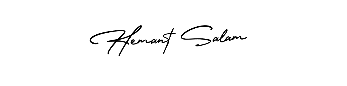 You can use this online signature creator to create a handwritten signature for the name Hemant Salam. This is the best online autograph maker. Hemant Salam signature style 3 images and pictures png